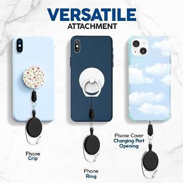 Phone Assured Retractable Phone Tether - Never Lose or Break a Phone with Our Durable Phone Leash - Anti-Theft and Anti-Drop Phone Lanyard Tether