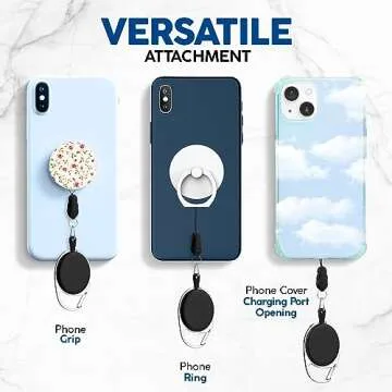 Phone Assured Retractable Phone Tether - Never Lose or Break a Phone with Our Durable Phone Leash - Anti-Theft and Anti-Drop Phone Lanyard Tether