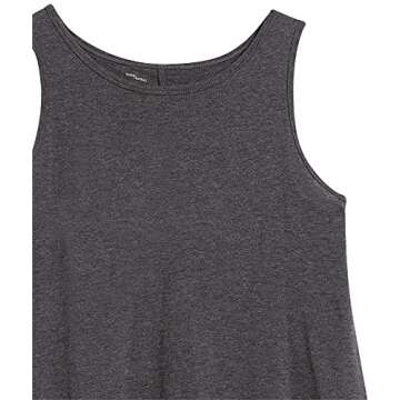 Amazon Brand - Daily Ritual Women's Lightweight Lived-In Cotton Sleeveless Boat-Neck Dress