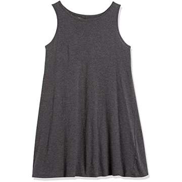 Amazon Brand - Daily Ritual Women's Lightweight Lived-In Cotton Sleeveless Boat-Neck Dress