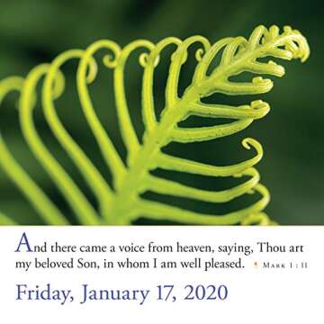 365 Bible Verses-A-Year Calendar 2020 for Daily Inspiration