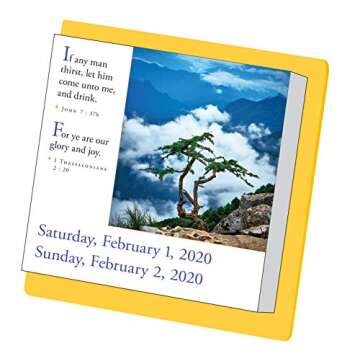 365 Bible Verses-A-Year Calendar 2020 for Daily Inspiration