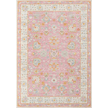Momeni Anatolia Area Rug - Stylish 2’ X 3’ Pink Design with Pastel Palette