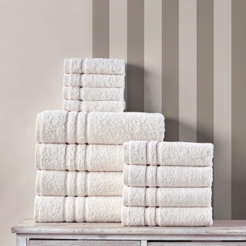 Soft and Absorbent 100% Cotton Bath Towels 4 Pack