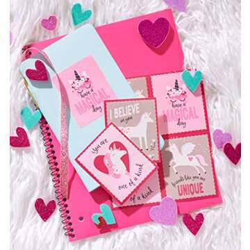 American Greetings Unicorn Valentine's Stickers for Kids