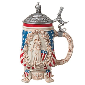 Patriotic Beer Stein Keepsake Christmas Ornament by Hallmark