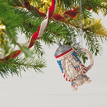 Hallmark Beer Stein Ornament - Fun Patriotic Gift 2021