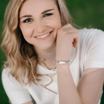 Stylish Women's Medical Alert Bracelet with Engraving