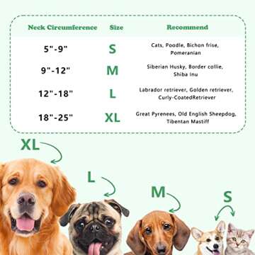 Dog Recovery Inflatable Collars Soft Donut Collar for Dogs and Cats After Surgery - Dog Protective Inflatable Neck Pillow - Does Not Block Vision E-Collar - Dog Cones Alternative (L, Red)