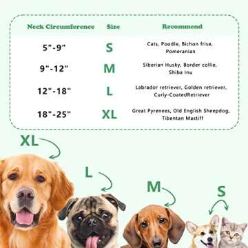 Dog Recovery Inflatable Collars Soft Donut Collar for Dogs and Cats After Surgery - Dog Protective Inflatable Neck Pillow - Does Not Block Vision E-Collar - Dog Cones Alternative (L, Red)