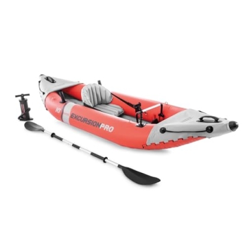 INTEX 68303EP Excursion Pro K1 Inflatable Kayak Set: Enjoy Adventure with Stability and Ease