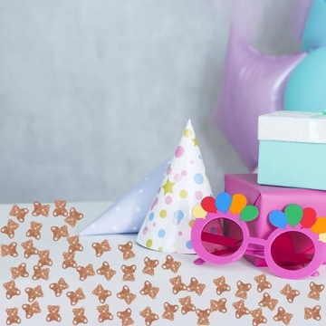 100pcs Bear Confetti for Baby Shower & Birthday Decor