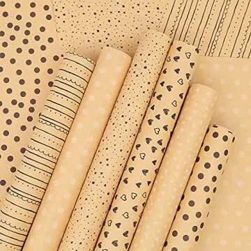 Eco-Friendly Birthday Wrapping Paper Set for Any Occasion