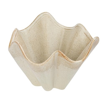 Bloomingville Stoneware Ruffled Bowl for Stylish Dining