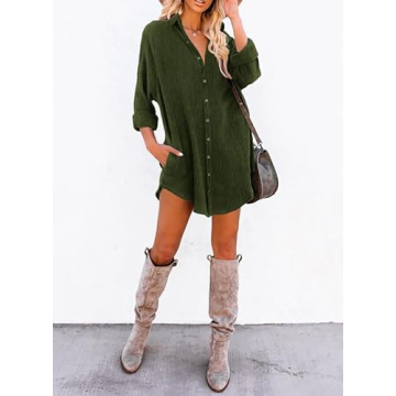 2024 Fashion Corduroy Tunic Dress by Dokotoo