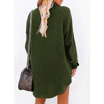2024 Fashion Corduroy Tunic Dress by Dokotoo