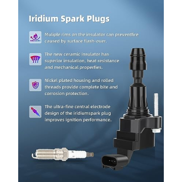 ECCPP UF491 Ignition Coils & Spark Plugs for Chevy GMC