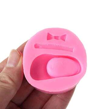 EORTA 2 Pack Cute Fondant Mould Baby Hands and Feet/Shoes Shaped Silicone Mold Baby Shower Theme Cake/Cupcake Decorating Tool for DIY, Chocolate, Gum Paste, Clay, Sugarcraft, MINI Size