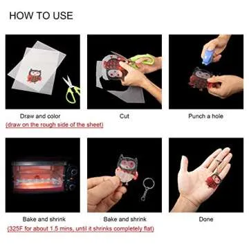 SOFIRE Shrink Film Sheets for Shrinky Dinks, 123 PCS Plastic Shrinky Art Paper Kit for Kids Art and Craft