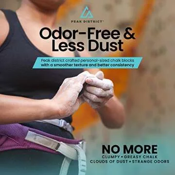 Premium PEAK DISTRICT Gym Chalk for Athletes - 2 Pack