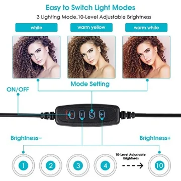 Professional-Grade 10.2' Ring Light for Videos