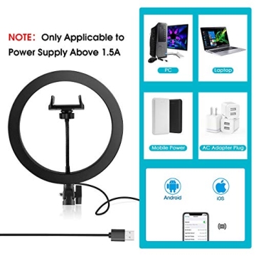 Professional-Grade 10.2' Ring Light for Videos