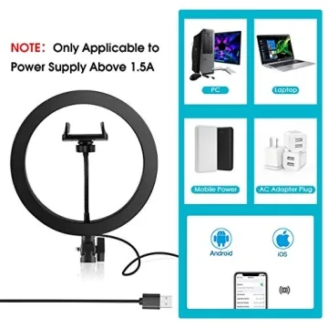 Professional-Grade 10.2' Ring Light for Videos