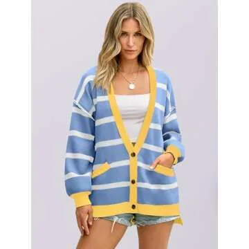 ANRABESS Women's Oversized Cardigan for Fall Fashion 2025
