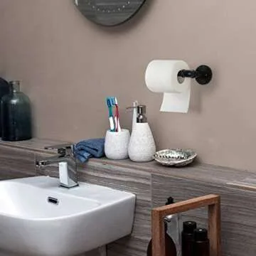 Rustic Toilet Paper Roll Holder Set for Any Bathroom