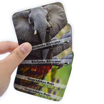 Menique, Juego de Memoria de Animales Salvajes en español. Wild Animals Memory Matching Game in Spanish.