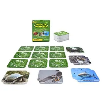 Menique, Juego de Memoria de Animales Salvajes en español. Wild Animals Memory Matching Game in Spanish.