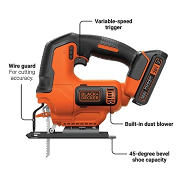 BLACK+DECKER 20V MAX POWERCONNECT Cordless Jig Saw