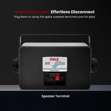 Pyle 3-Way Mini Waterproof Speaker System