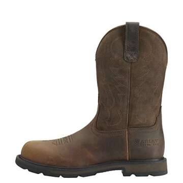 ARIAT mens Groundbreaker Pull-on Steel Toe Work Boot, Tree Brown, 10 US