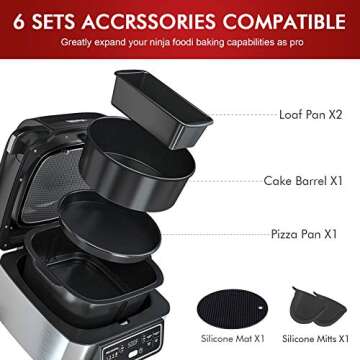 Non-Stick Bakeware Set Comapatible with Ninja Foodi Grill AG300/AG301/AG302/IG301/AG400 (5Sets)