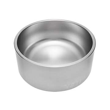 YETI Boomer 8, Stainless Steel, Non-Slip Dog Bowl, Holds 64 Ounces, Stainless