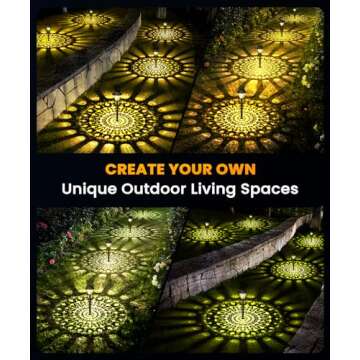 SUNOW Super Bright Solar Lights for Outside, Up to 12H Solar Lights Outdoor Waterproof, 8 Pack Outdoor Lights Decorative, Garden Lights Dusk to Dawn Auto On/Off,Solar Pathway Lights for Yard,Landscape