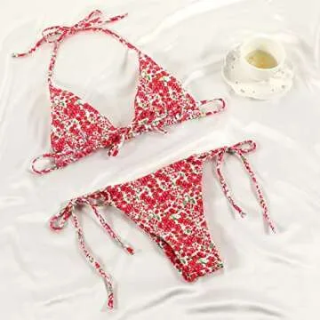 Women's Halter Bikini Set - Stylish & Comfortable Swimwear