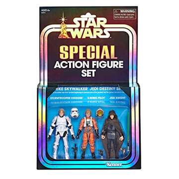Star Wars The Vintage Collection 3.75 Inch Luke Skywalker Jedi Destiny Special Action Figure Set E4072 Ages 4 and Up
