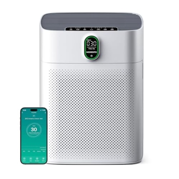 MORENTO Air Purifier for Home & Large Rooms - Wi-Fi/Alexa Enabled, HEPA Filter for Dust & Pollen