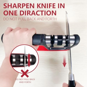 Premium 3-Stage Kitchen Knife Sharpener for All Blades