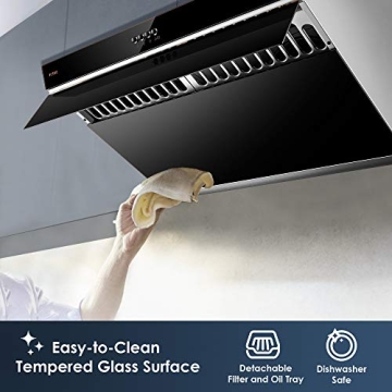 FOTILE JQG7522 30" Range Hood with Powerful Features