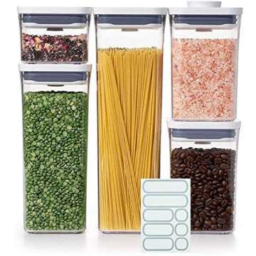 OXO Good Grips 5-Piece POP Container Set with 5 Labels
