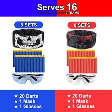 Exciting POKONBOY Nerf Gun Party Supplies - 16 Sets for Kids