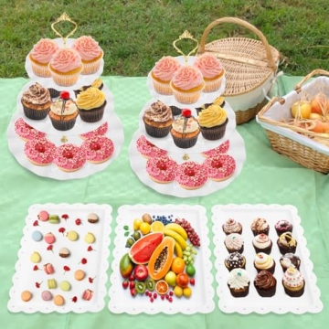 Stylish Coitak 5 Pieces Cupcake Stand Set for Elegant Events