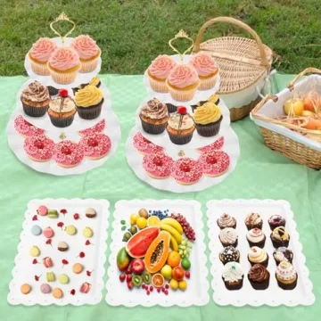 Stylish Coitak 5 Pieces Cupcake Stand Set for Elegant Events
