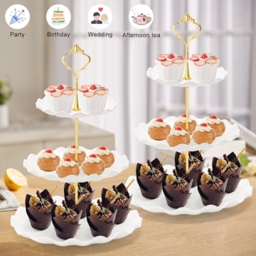Stylish Coitak 5 Pieces Cupcake Stand Set for Elegant Events