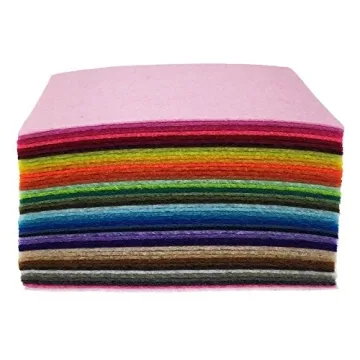 44PCS Assorted Felt Sheets for Crafting and DIY Fun