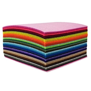 44PCS Assorted Felt Sheets for Crafting and DIY Fun