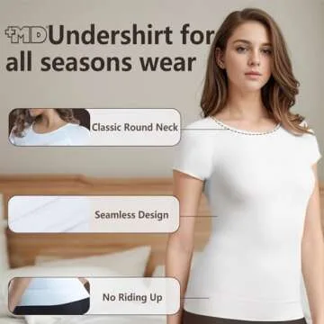 +MD Women's Comfortable Seamless T-Shirt for All Occasions